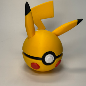 #0025 Pikachu – 3D Printed Creature Character Ball for Your Shelf