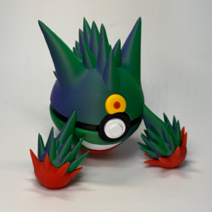 #0094 Mega Gengar – 3D Printed Creature Character Ball for Your Shelf.